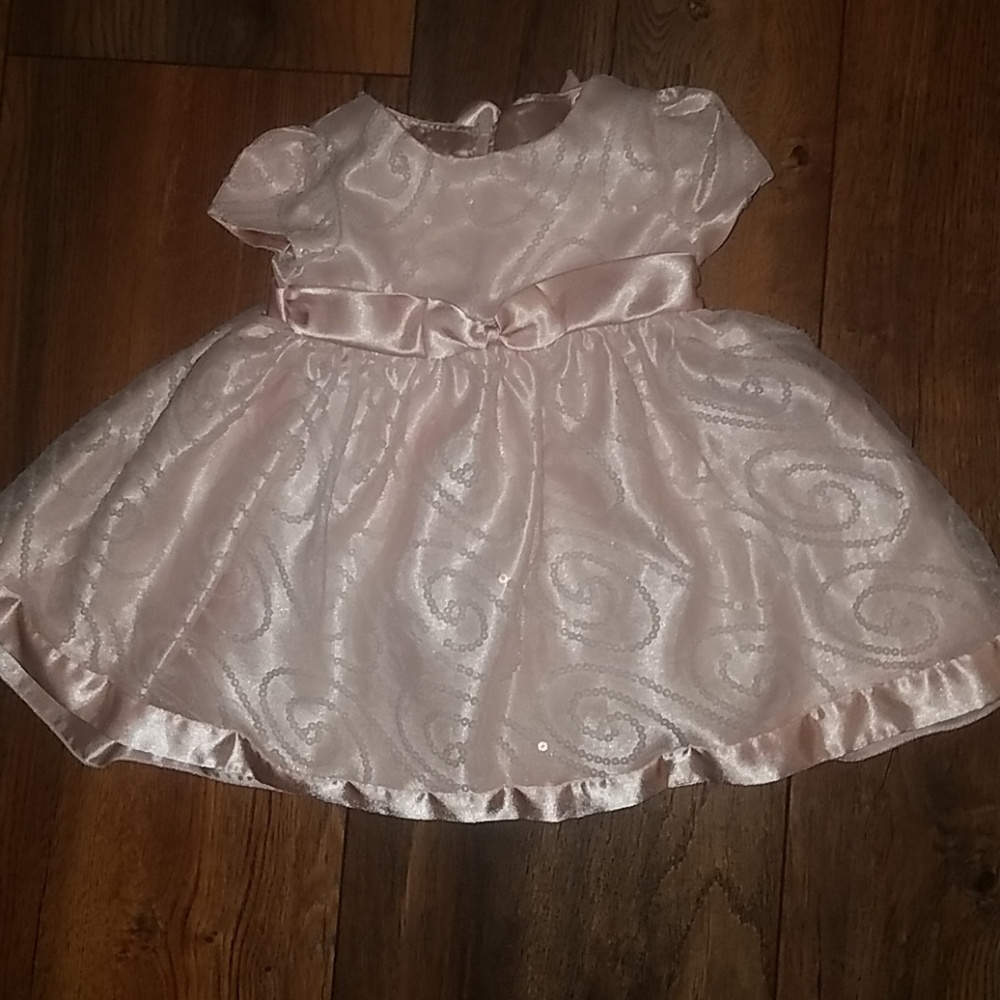 18 month pale pink sequins dress